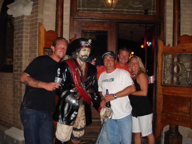 Drunks at the pirate bar